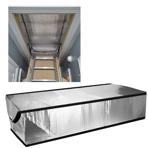 Agrdeed Loft Stairs Insulation Cover With Nail Gun, 138 X 64 X 28 Cm Wind Deflector For Loft Ladder, Loft Ladder, Insulation Cover, Fireproof Loft Insulation Tent - View #4
