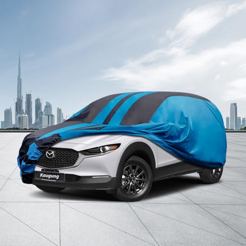 Image of Kaugung Car Cover Waterproof Custom Fit Mazda CX-30 /CX3(2015-2025), Full Exterior Cover for Automobiles Lightweight Resistant Outdoor Sun UV Rain Dust Snow Wind Protection.