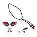 Bike Rearview Mirror Cycling Wide Range Back Reflector Adjustable Vision Mirror Red 1Pair Bike Rearview Mirror