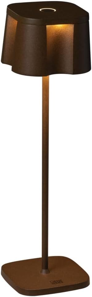 Konstsmide Rechargeable Battery LED Cordless Table Lamp with Three Light Modes Touch Control Dimmer and Selectable Colour White and Warm White USB Charging Dock Included