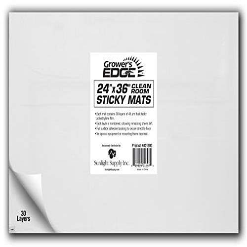 Grower's Edge 801800 Cleanroom Sticky Mat, 24