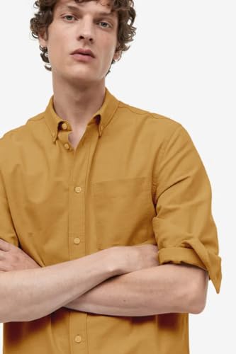 Image of BE ACTIVE Men's Oxford Cotton Lycra Casual Shirt || Men Stylish Shirt || Full Sleeves || Simple Shirt for Men || Timeless Style & Comfort