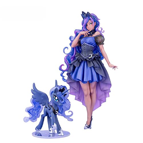 XYZLEO Princess Luna Figure My Little Pony Action Figure Anime Figurine Statue Toy Collection Model Doll 9 inches