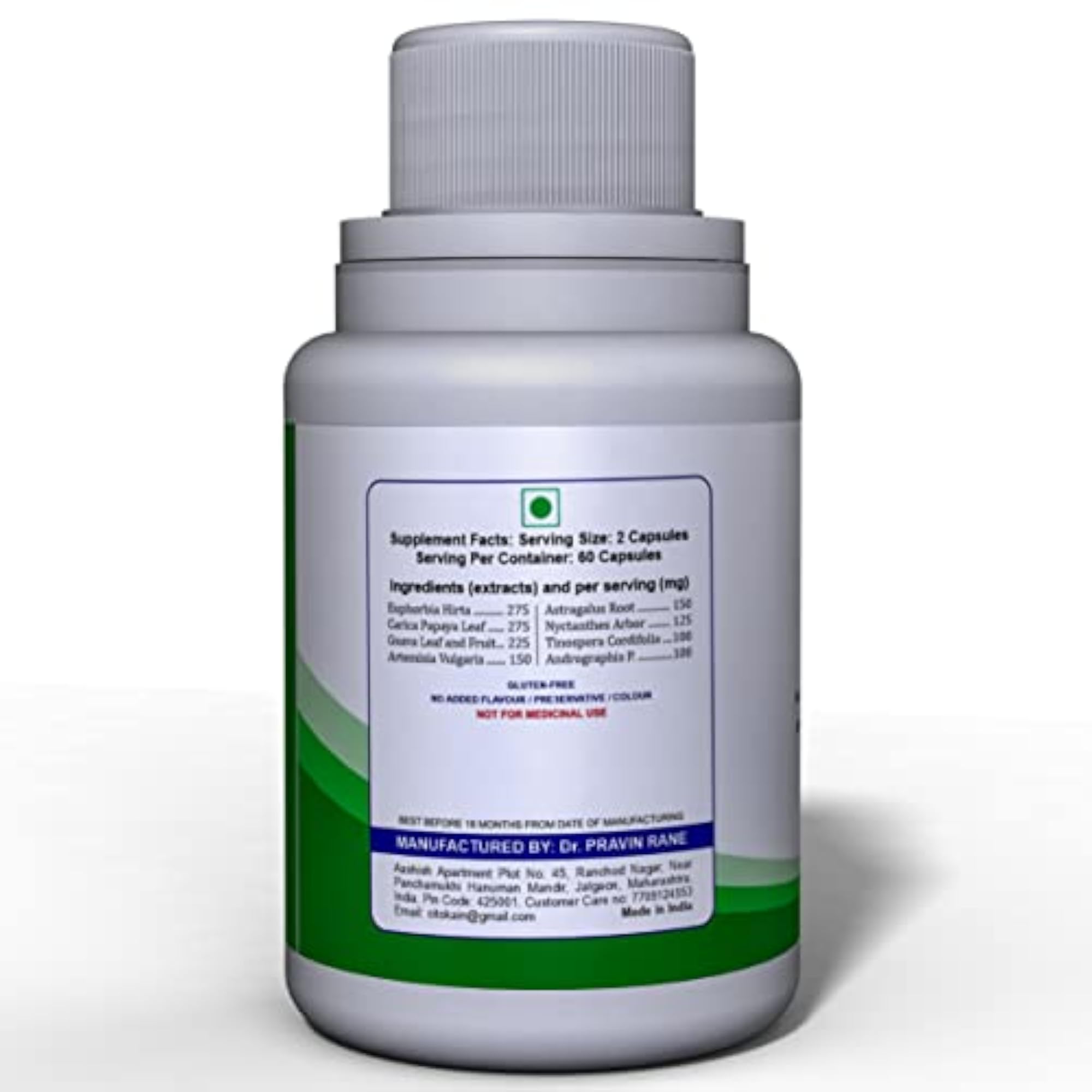 Citokain Dengue Care Herbal Supplement, 60 Capsules