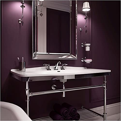 Rohl A1408LMPN-2 C-Spout Widespread Bathroom Sink Faucet with Metal Lever Handles, Polished Nickel