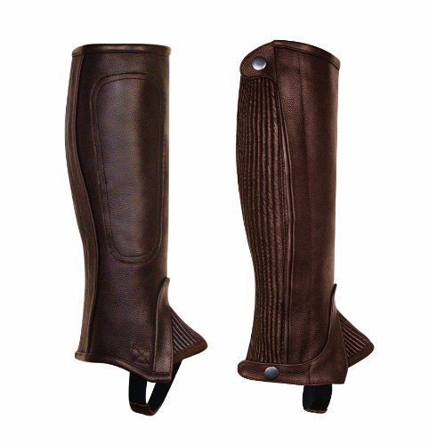 Perri's Ladies Preofessional Half Chaps, Brown, XX-Large