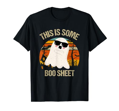 This Is Some Boo Sheet Funny Halloween Ghost Men Women Maglietta