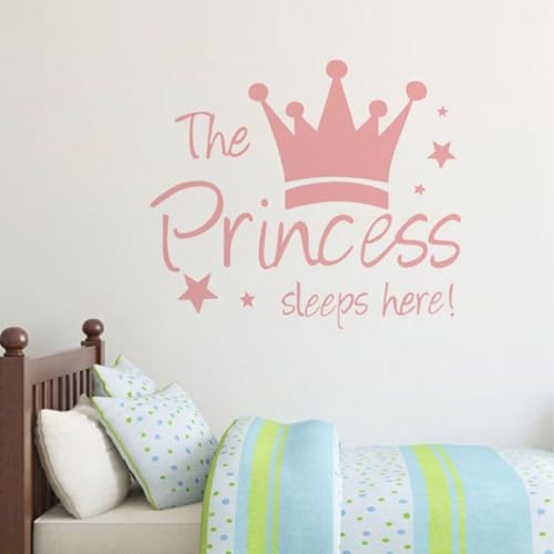 Vinilo Decorativo Corona de Princesa Rosa para Pared miniatura 6