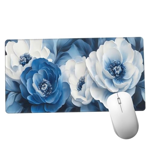 Flor Alfombrilla Ratón 1400x600x3mm Alfombrilla Raton XXL Grande con Base de Goma Antideslizante, Lavable, Accesorios Gaming Sueño, Ordenador Gamer Regalos, Mouse Pad Gaming Mejora La Velocida Y1462