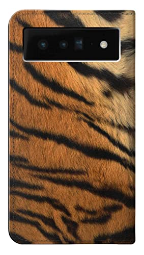 Étui Pixel 6 Pro à rabat similicuir rayures tigrées housse protection - 2