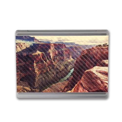 Image of MightySkins Carbon Fiber Skin Compatible with Microsoft Surface Laptop Go 3 (2023) Full Wrap Kit - Grand Canyon | Protective, Durable Textured Carbon Fiber Finish | Made in The USA