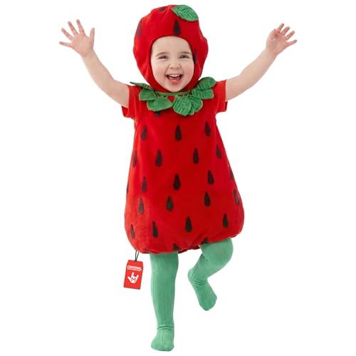 Disfraz de fresa para bebé y niña