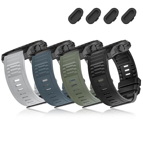 Image of 26mm Quickfit Silicone Watch Bands Compatible with Garmin Fenix 8 Pro /quatix 8 51mm /Fenix 7X /7X Pro /6X /6X Pro /5X /5X Plus /3 HR /Enduro 3 2 /Descent Mk3i 51mm /Mk2i /Tactix 8 /7 pro /epix Pro 51MM