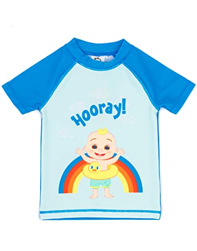 CoComelon Swimsuit Boys Kids Musical Two Piece Top Short Swim Set4