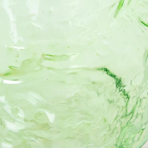 Vase en verre vert grand format idéal pour sublimer vos bouquets de salon