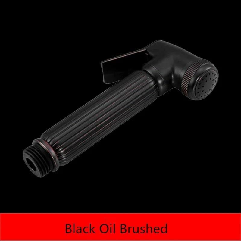 Antique Brass Gold Handheld Toilet Bidet Sprayer Kit Adjustable Flow Bathroom Hygiene Cleaning Faucet(Chrome)