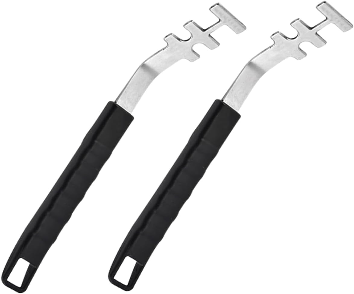 2pcs Stainless Steel Grill Grate Lifter Gripper for Safe Cooking