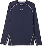 Under Armour Men's HeatGear Armour Compression Long Sleeve T-Shirt , Midnight Navy (410)/Steel , XX-