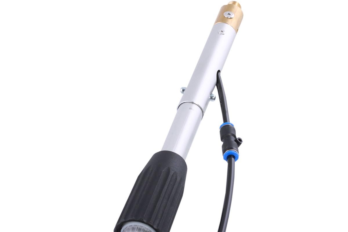 Adapter Wasseranschluss Teleskopstange, R1/4 Zoll, 8 mm Schlauch | Umbausatz aus Aluminium & Messing zur Nachruestung von Wasserteleskopstangen. Kompatibel mit Wasserbuersten &