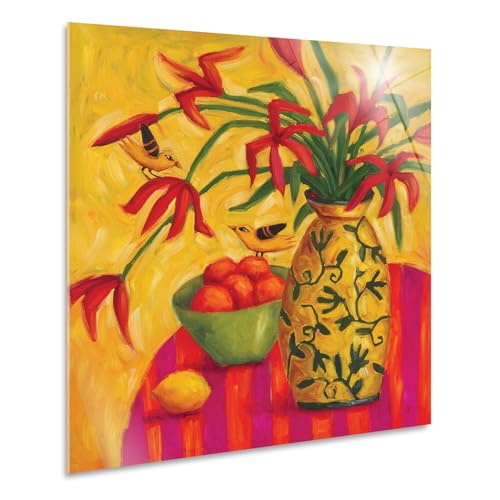 Vase doré Cindy Revell Giallobus tableau prêt à accrocher sans cadre requis - 2