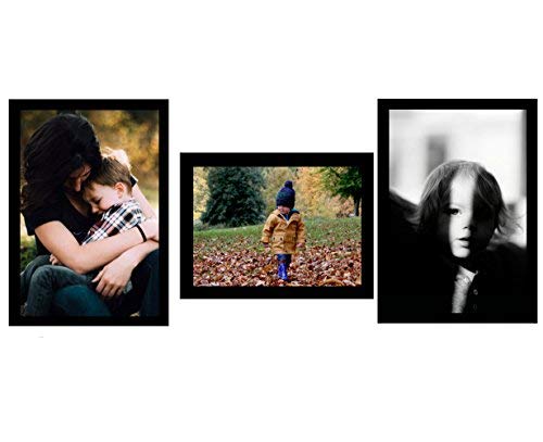 Lausatek Magnetic Picture Frame, Photo Collage For Refrigerator, Magnet Board Decor, Black, Holds 4X6, 3.5X5, 3X4, 2.5X3.5, 2X3 Inches Photos, 25 Pack #TOP4