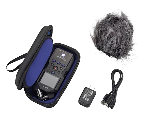 ZOOM APH-4e Zubehörpaket – Komplettset für Zoom H4essential Handy Recorder – Windschutz, Transporttasche, Netzteil, USB-C – Ideal für Field Recording – EU-Version – Schwarz