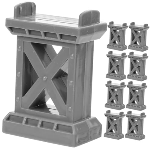Vaguelly 9Pcs Train Bridge Supports Elevate Your Track Layouts for Compatible with Major Train Systems Fun Accessory for Hobbyists