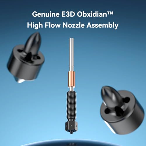 Creality E3D K1C Obxidian™ High Flow Nozzle, Supporting 600mm/s Printing, Integrated Design Quick-Swap Nozzle for Creality K1 Max/K1/Ender 3V3/3 V3 Plus/3 V3 SE/3 V3 KE 3D Printers by Skouphy - Image 2