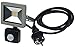 Produktbild ChiliTec LED Aussenstrahler mit Bewegungsmelder IP44 wetterfest mit 1,5m Kabel I einstellbar I grau schwarz