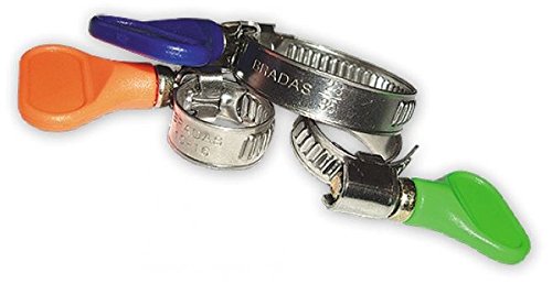 10 x Edelstahl-Schlauchschellen Rohrschellen 30-45 mm Schmetterling keine Notwendigkeit Schraubendreher Cover