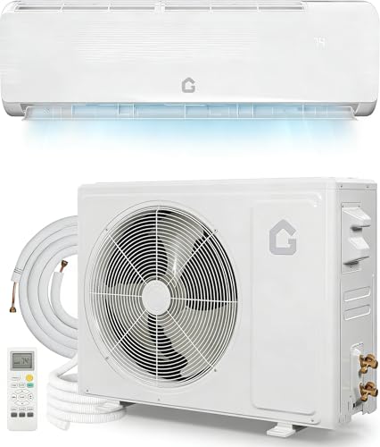 12000BTU Mini Split AC/Heating System, 19 SEER2 115V Ductless Mini Split Air Conditioner with Heat Pump, Cools Up to 750 Sq.Ft, Energy Efficient Inverter AC Unit with Installation Kit