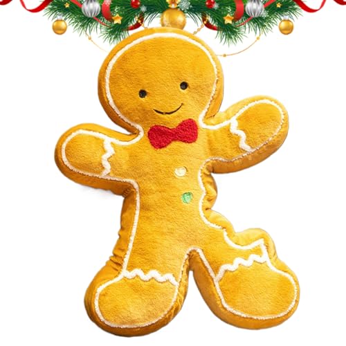 Coussin bonhomme d'épice Noël peluche décoration maison - 2
