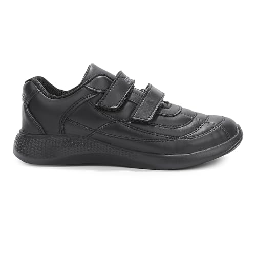 Image of Liberty Lucy & Luke FUNRUN-E Casual Shoes for Kids - Black & White Slip-On Sneakers for Boys & Girls | Memory Foam Insole, Lightweight Everyday Shoes for School, Play, Daycare & Family Outings