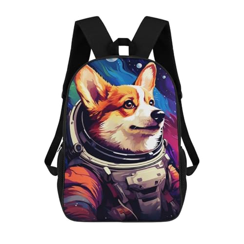 Sac à dos Corgi astronaute pour l'école des filles et les sorties quotidiennes en ville