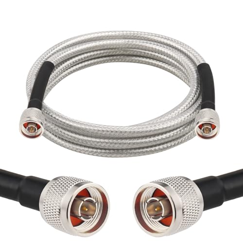 Cable coaxial RG8X de 50 ohmios con conectores N macho para router y amplificador