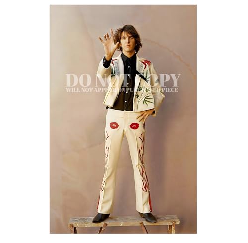 Foto de Gram Parsons de 11x17 pulgadas con traje nudie de 1969 en Joshua Tree