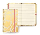 Kate Spade New York Mini Notebook with Pen, Golden Floral