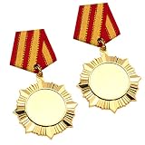 INOOMP Prix d'honneur Insigne Style Or Étudiants d'or Compétition Métal Enfants Médailles pour Marathon Vainqueur Médaille Monument Récompenses Compétitions Prix