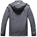 MAOYSSEN Herren Winter Skijacke wasserdichte winddichte atmungsaktive Jacke mit Fleecefutter abnehmbare Kapuze dicke Softshelljacke