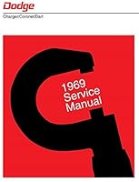 1969 Dodge Charger, Coronet, Dart Service Manual B07SRH163L Book Cover