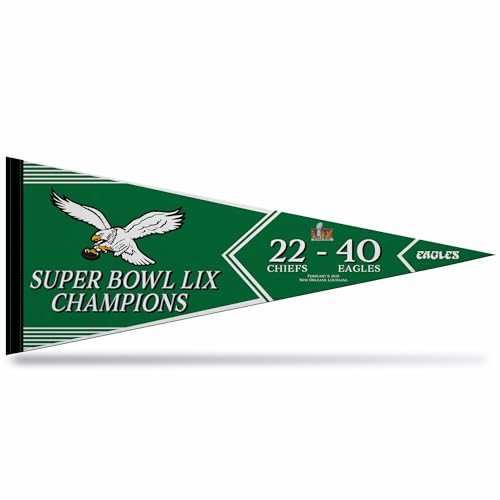 Cadeau idéal NFL fanion Philadelphia Eagles en feutre 30 x 76 cm pour fan