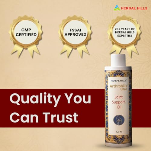 Arthrohills Ultra Joint Oil for Knee, Back, Shoulder & Muscle Stiffness, Fast-Absorbing, Non-Greasy Formula - 100ml (Pack of 1)