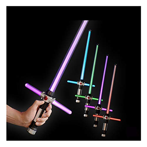 Preisvergleich Produktbild BLINXS LED Leuchtschwert / Lichtschwert / Laserschwert Kreuzritter in Neonfarben Leuchtend mit Farbwechsel- und Blinkfunktion - ideal für Kinder zum Ritter-Kostüm, Fasching oder Karneval