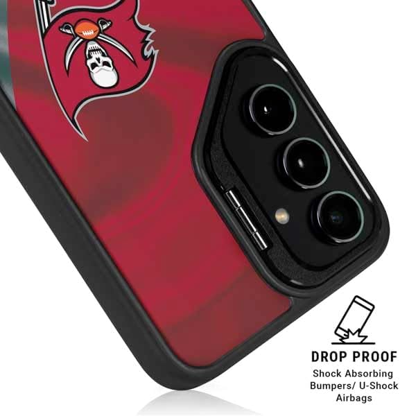 Skinit Kickstand Phone Case Compatible with Galaxy S25 Ultra - Officially Licensed NFL Tampa Bay Buccaneers Design