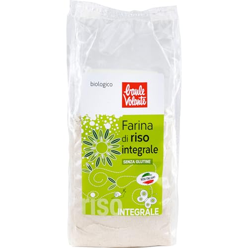 Baule Volante Farina di Riso Integrale Bio - Farina di Riso Integrale - Naturale e Senza Glutine - 375 g