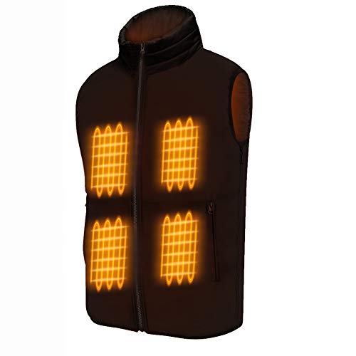 FERNIDA Electric Heated Vest Body Warmer Unisex Heating Vest Jacket Sport Outdoor Clothes