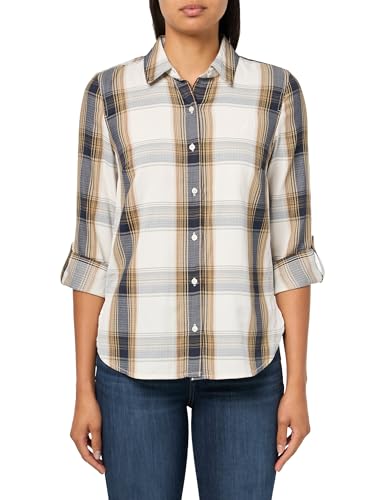 Image of Nautica Women's Button Front Long Sleeve Roll Tab Shirt