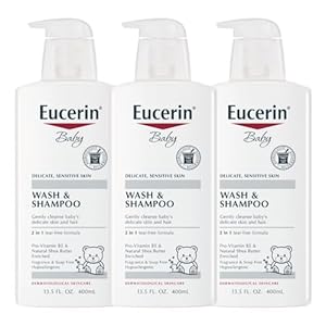 Eucerin Baby Wash Shampoo, Parfümfrei, 400 ml