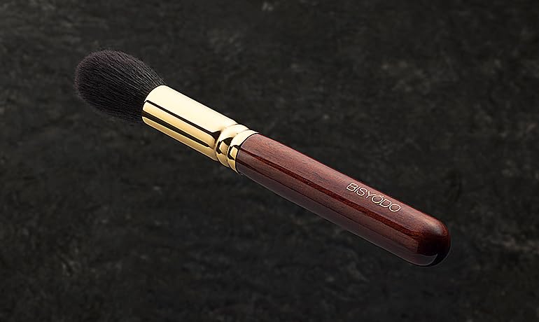 BISYODO Long Series Highlight Cheek Brush - Round Type, Brown