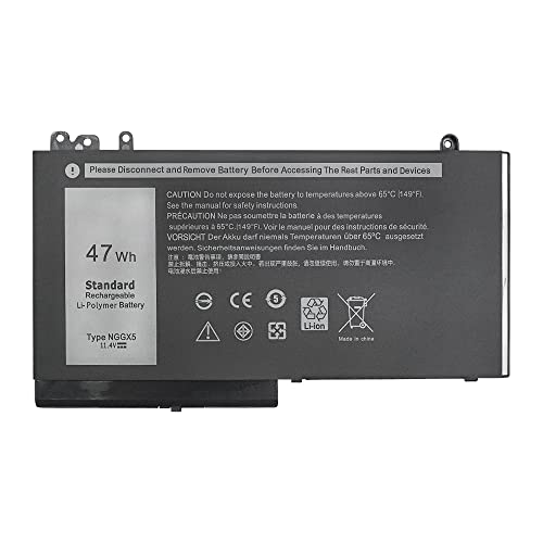 7xinbox 11.4V 47Wh NGGX5 JY8D6 954DF 0JY8D6 451-BBUM RDRH9 Replacement Laptop Battery Compatible with DELL Latitude E5270 E5470 E5570 E5550 M3510 Series Tablet
